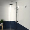 Round Exposed Shower Column with Valve, Rail, Head & Handset Petteril