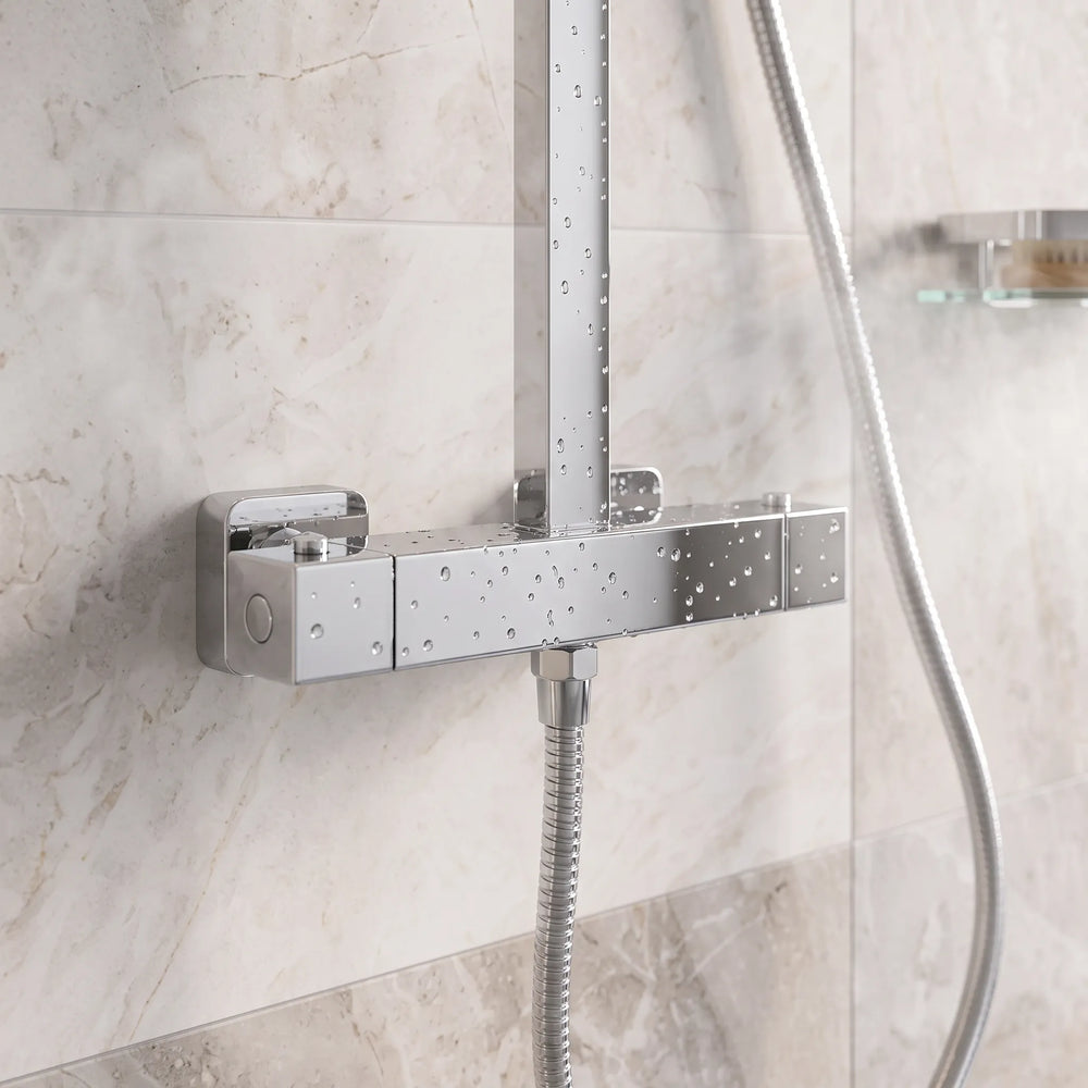 Exposed Valve & Riser Kit Chrome Stark Cube