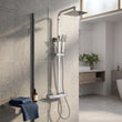 Square Deluxe Premium Exposed Thermostatic Shower Kit Twiss