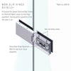 Matki Eauzone Hinged Door With Hinge Panel & Inline Panel with Side Panel