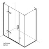 Matki Eauzone Hinged Door With Hinge Panel & Inline Panel with Side Panel