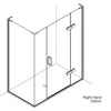 Matki Eauzone Hinged Door With Hinge Panel & Inline Panel with Side Panel