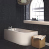 White LH BTW Corner Bath & Legs (No Panel)