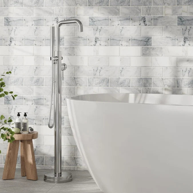 Core Freestanding Bath Shower Mixer Chrome
