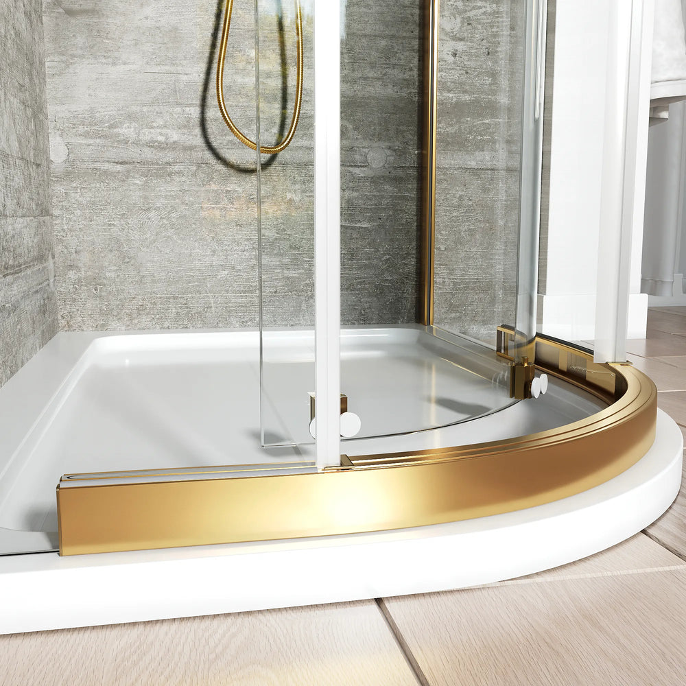 1200mm x 900mm Semi Frameless Offset Quadrant Odessa