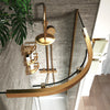 1200mm x 900mm Semi Frameless Offset Quadrant Odessa