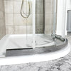 1200mm x 900mm Semi Frameless Offset Quadrant Odessa
