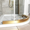 1200mm x 800mm Semi Frameless Offset Quadrant Odessa