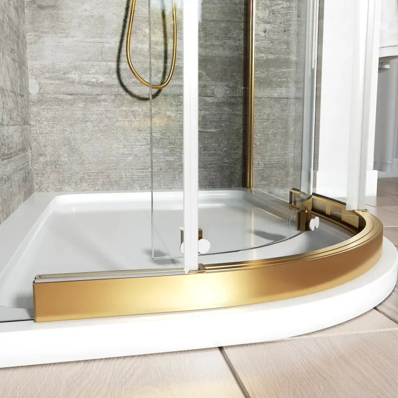 1200mm x 800mm Semi Frameless Offset Quadrant Odessa