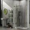1000 x 800 Offset Quadrant Chrome