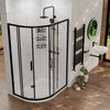 1200mm x 900mm Standard Height 2 Door Offset Quadrant Radiant