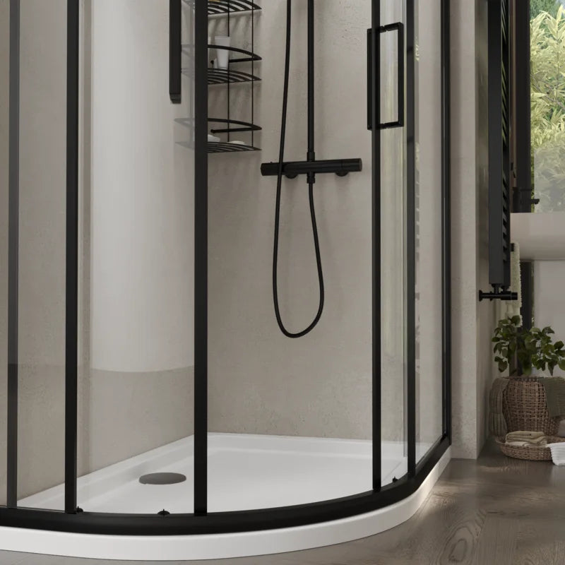 1200mm x 800mm Standard Height 2 Door Offset Quadrant Radiant