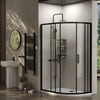 1200mm x 800mm Standard Height 2 Door Offset Quadrant Radiant