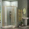 1200mm x 800mm Standard Height 2 Door Offset Quadrant Radiant