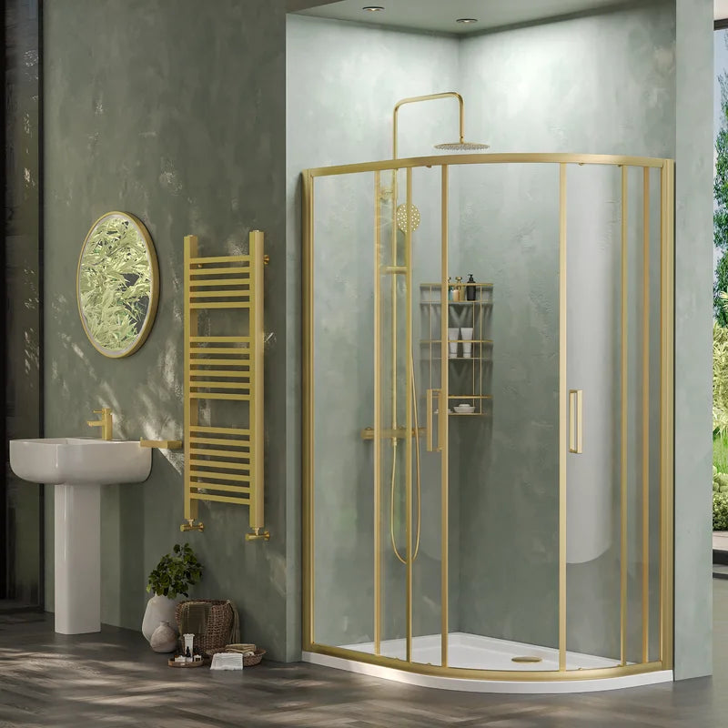 1200mm x 800mm Standard Height 2 Door Offset Quadrant Radiant