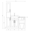 Oliver Cashmere Shaker Fitted Furniture Combination with Tall Boy Storage