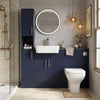 Oliver Modern Blue Fitted Furniture Combination with Tall Boy Storage