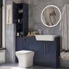 Oliver Modern Blue Fitted Furniture Combination with Tall Boy Storage