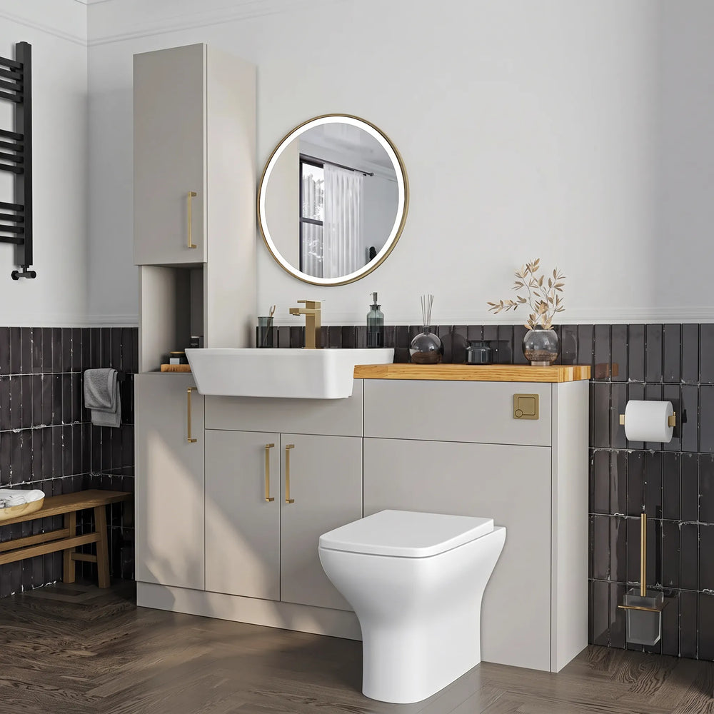 Oliver Modern Cashmere Fitted Furniture Combination with Tall Boy Storage