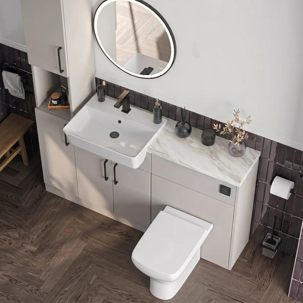 Oliver Modern Cashmere Fitted Furniture Combination with Tall Boy Storage