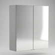 Oliver Mirror Cabinet 2-Door 600mm Dust Grey Slim Shaker
