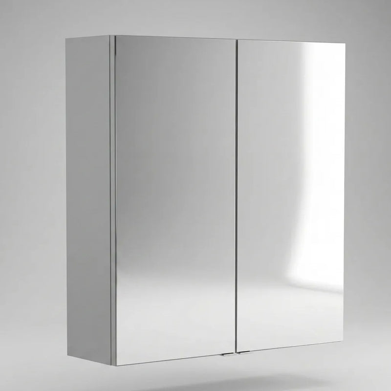 Oliver Mirror Cabinet 2-Door 600mm Dust Grey Slim Shaker