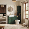 Oliver Modern Green Fitted Furniture Combination with Tall Boy Storage