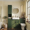 Oliver Modern Green Fitted Furniture Combination with Tall Boy Storage