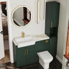 Oliver Modern Green Fitted Furniture Combination with Tall Boy Storage