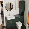 Oliver Modern Green Fitted Furniture Combination with Tall Boy Storage