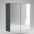 Oliver Mirror Cabinet 2-Door 600mm Matt Green