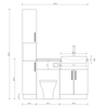 Oliver Modern Black Fitted Furniture Combination with Tall Boy Storage