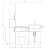 Oliver Modern Black Fitted Furniture Combination with Tall Boy Storage