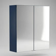 Oliver Mirror Cabinet 2-Door 600mm Navy Blue