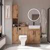 Oliver Modern Oak Fitted Furniture Combination with Tall Boy Storage