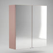 Oliver Mirror Cabinet 2-Door 600mm Matt Pink Shaker