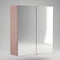 Oliver Mirror Cabinet 2-Door 600mm Matt Pink Shaker