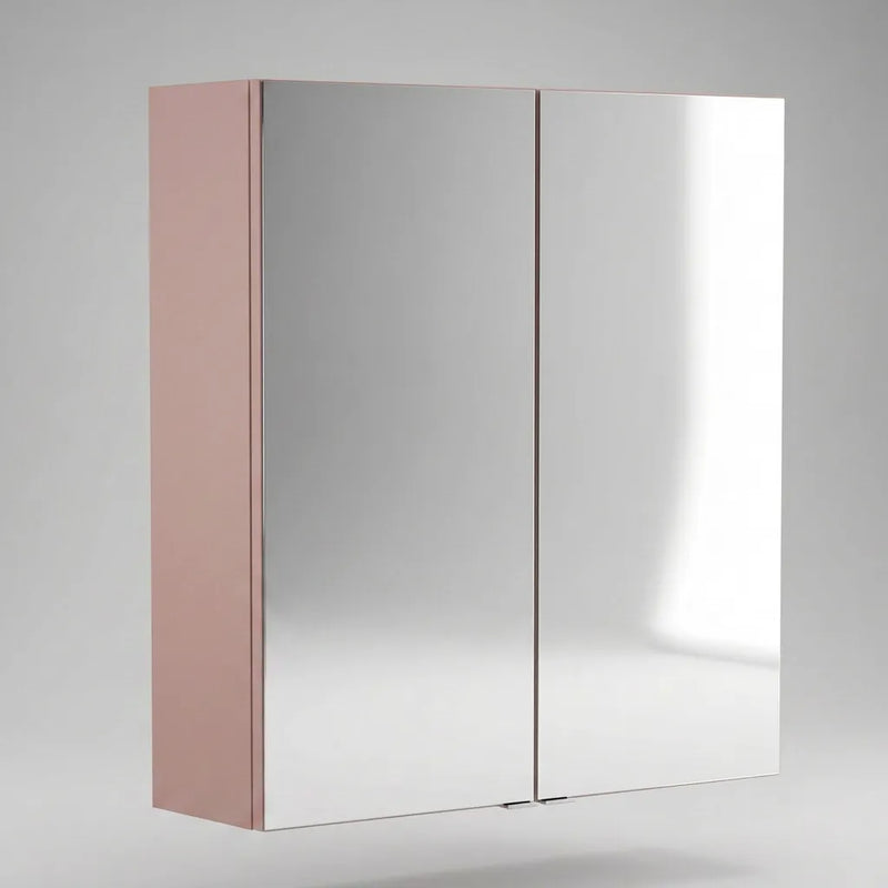 Oliver Mirror Cabinet 2-Door 600mm Matt Pink Shaker