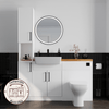 Oliver White Slim Shaker Fitted Furniture Combination with Tall Boy Storage