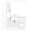 Oliver Traditional Sage Green Fitted Furniture Combination with Tall Boy Storage