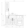 Oliver Traditional Sage Green Fitted Furniture Combination with Tall Boy Storage