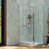 Radiant pivot shower door, view 4