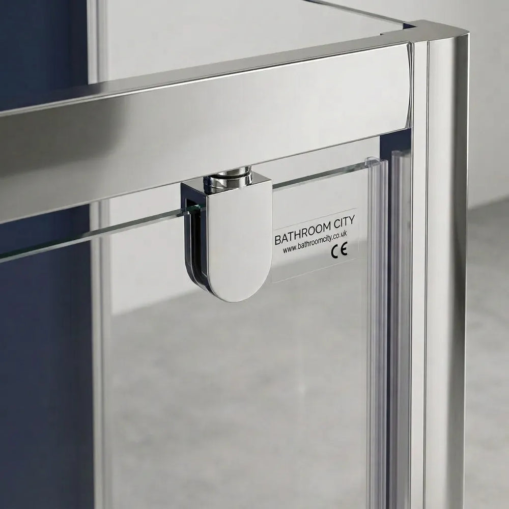Radiant pivot shower door, view 5