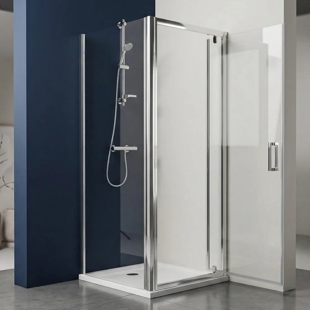 Radiant pivot shower door, view 7