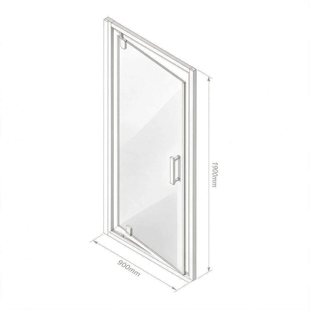 900 x 1900 Pivot Door Radiant