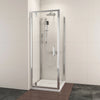 Radiant 800 x 1900mm pivot shower door, view 8