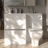 Pemberton 1100mm L Shaped White Combination Vanity Unit with Toilet & Basin