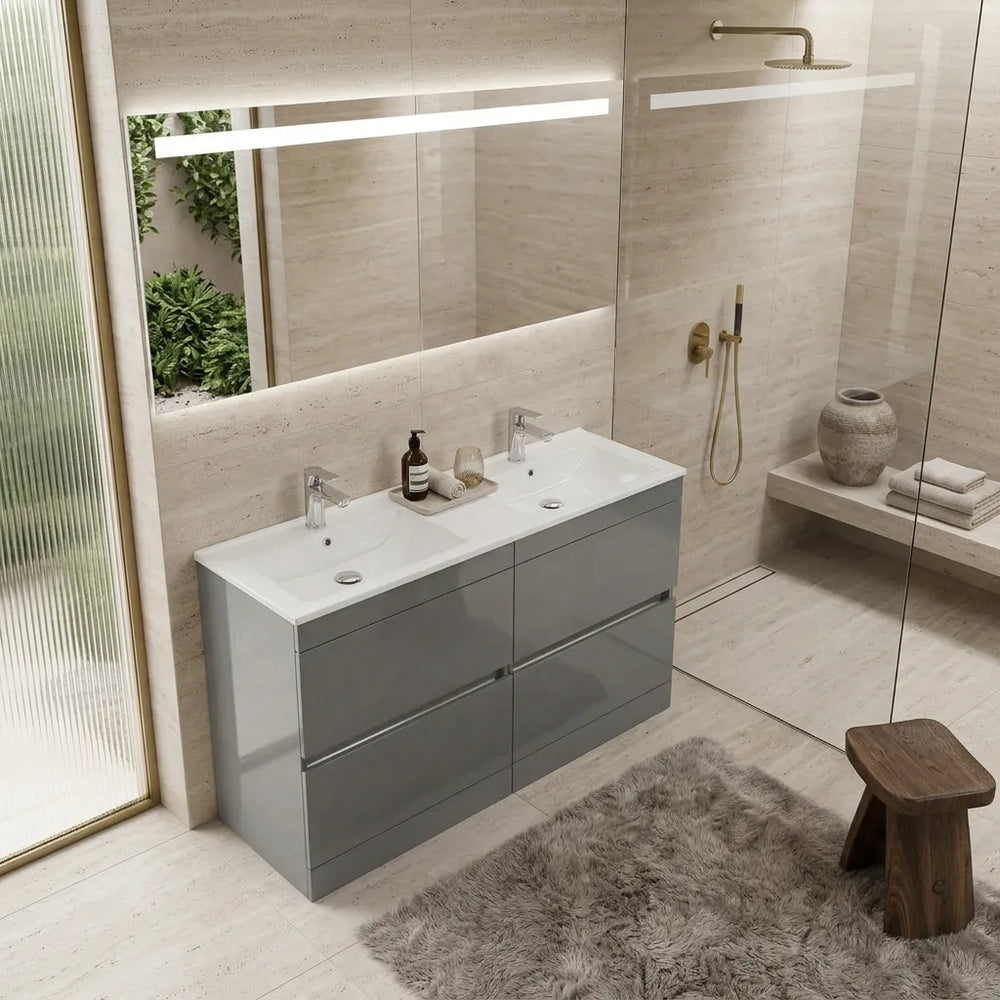 Pemberton 1200mm Freestanding Anthracite Double Vanity Unit