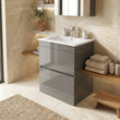 Pemberton 600mm Grey Freestanding Vanity Unit