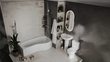 Ethan P-Shaped Shower Bath Suite — Basin, Pedestal, Toilet, Taps, Shower Valve & Screen